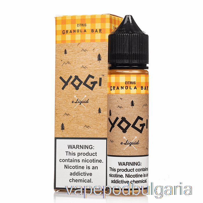 Vape Течности цитрусово мюсли бар - Yogi E-liquid - 60ml 3mg